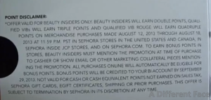 Sephora 2x 3x 4x Points 