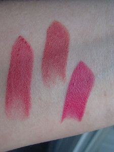 Givenchy Le Rouge 204 Rose Budoir, 203 Rose Dentelle, 205 Fuchsia Irresistible