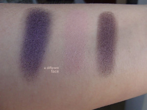 Burberry Eyeshadow Swatches - Midnight Plum, Tea Rose, Mulberry