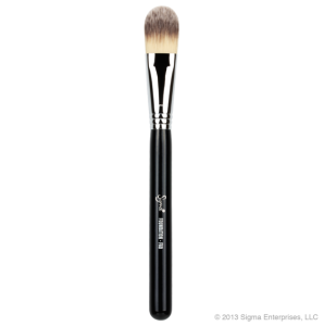 Flat foundation brush