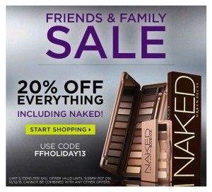 Urban Decay Friends & Family Fall 2013