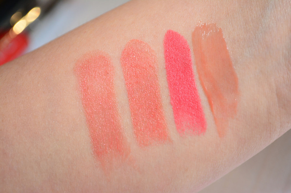 Dior Addict Lipstick #643 Diablotine comparison swatches