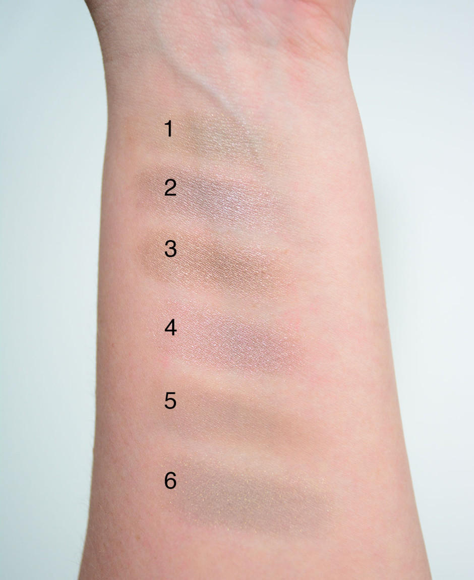 Taupe eyeshadows