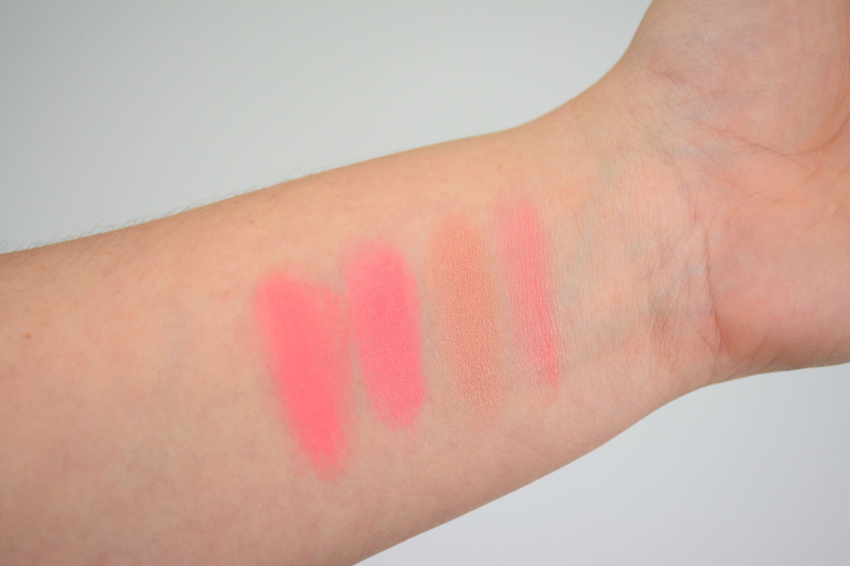 Tom Ford Blush Love Lust & Flushed Comparison Swatches
