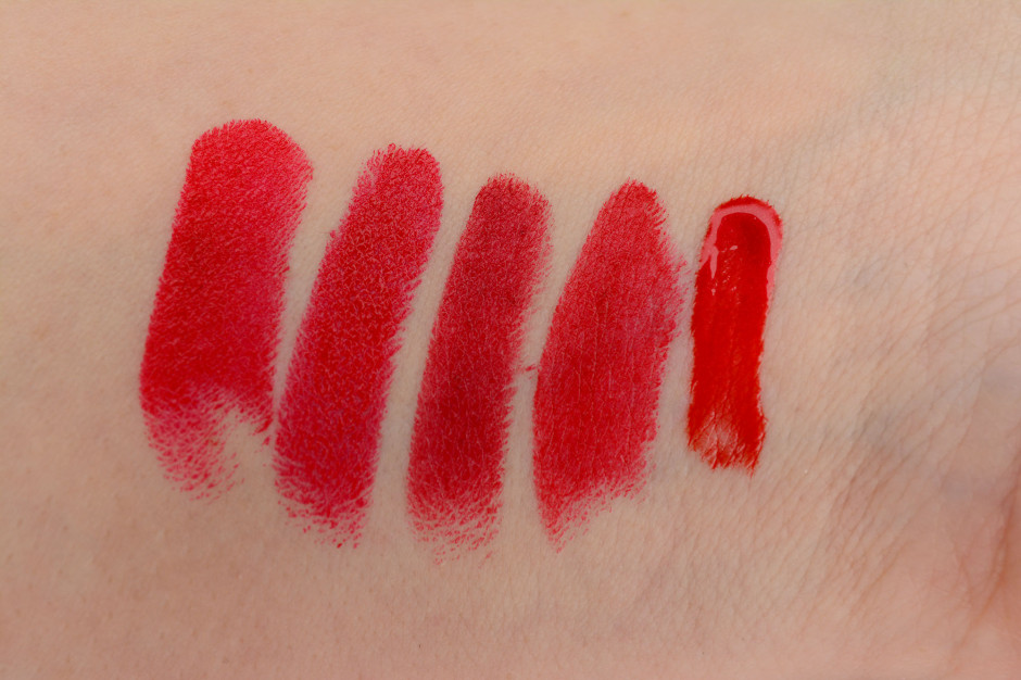 Urban Decay Revolution Lipstick F-Bomb Comparison Swatches