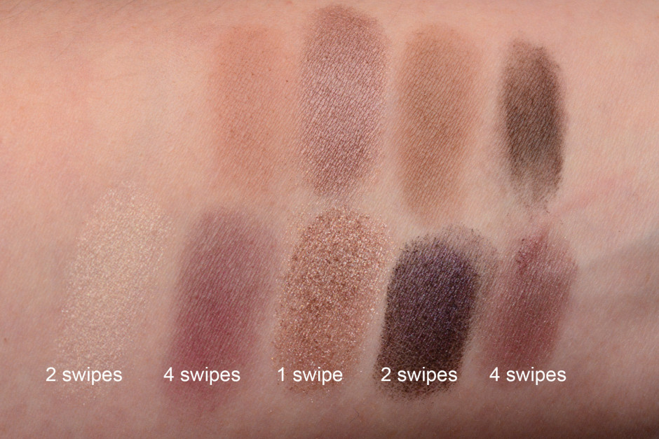 Ulta Artistry Eye Shadow Kit Swatches vs Hourglass Modernist