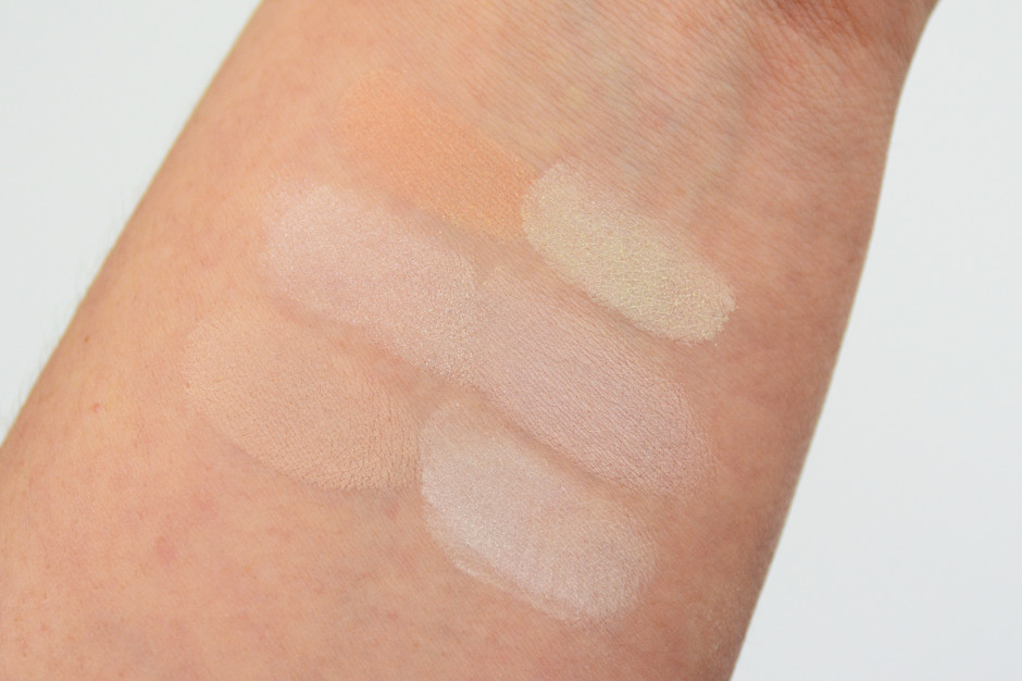 Hourglass Ambient Lighting Powder Swatches