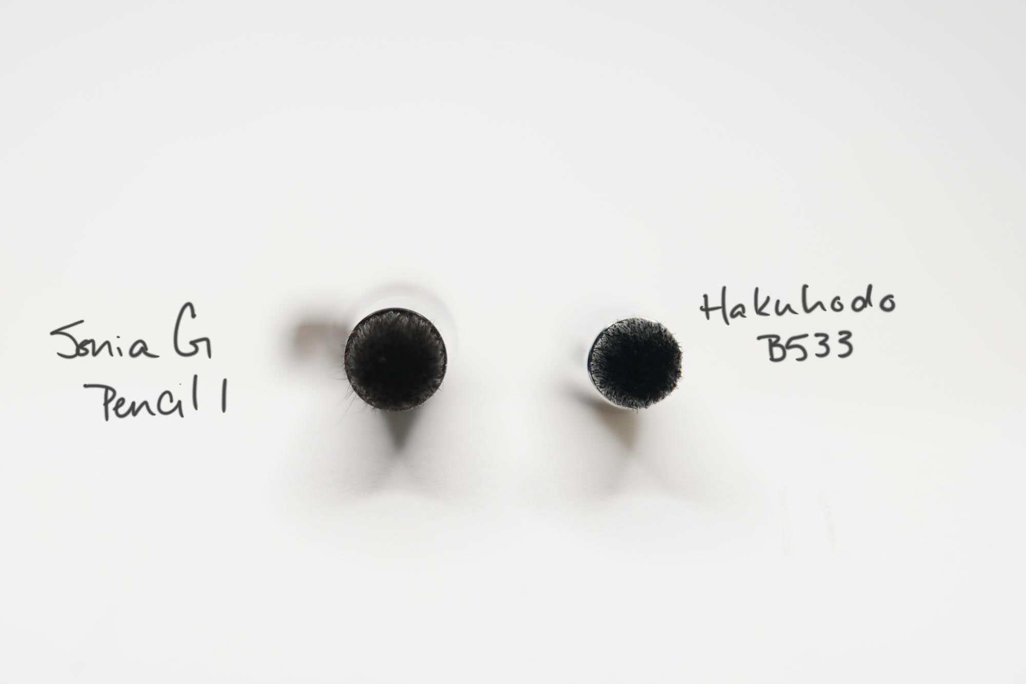 Sonia G Pencil 1 vs Hakuhodo B533