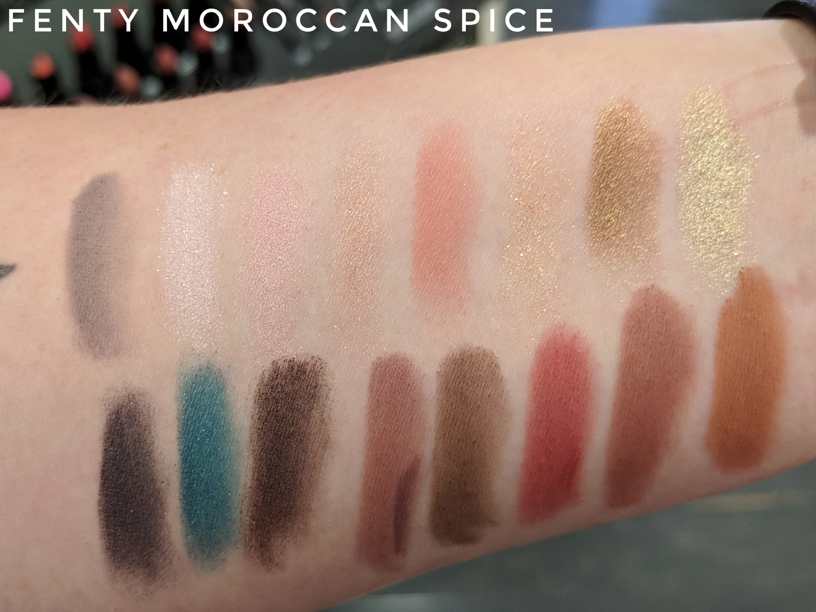 Fenty Beauty Moroccan Spice Swatches