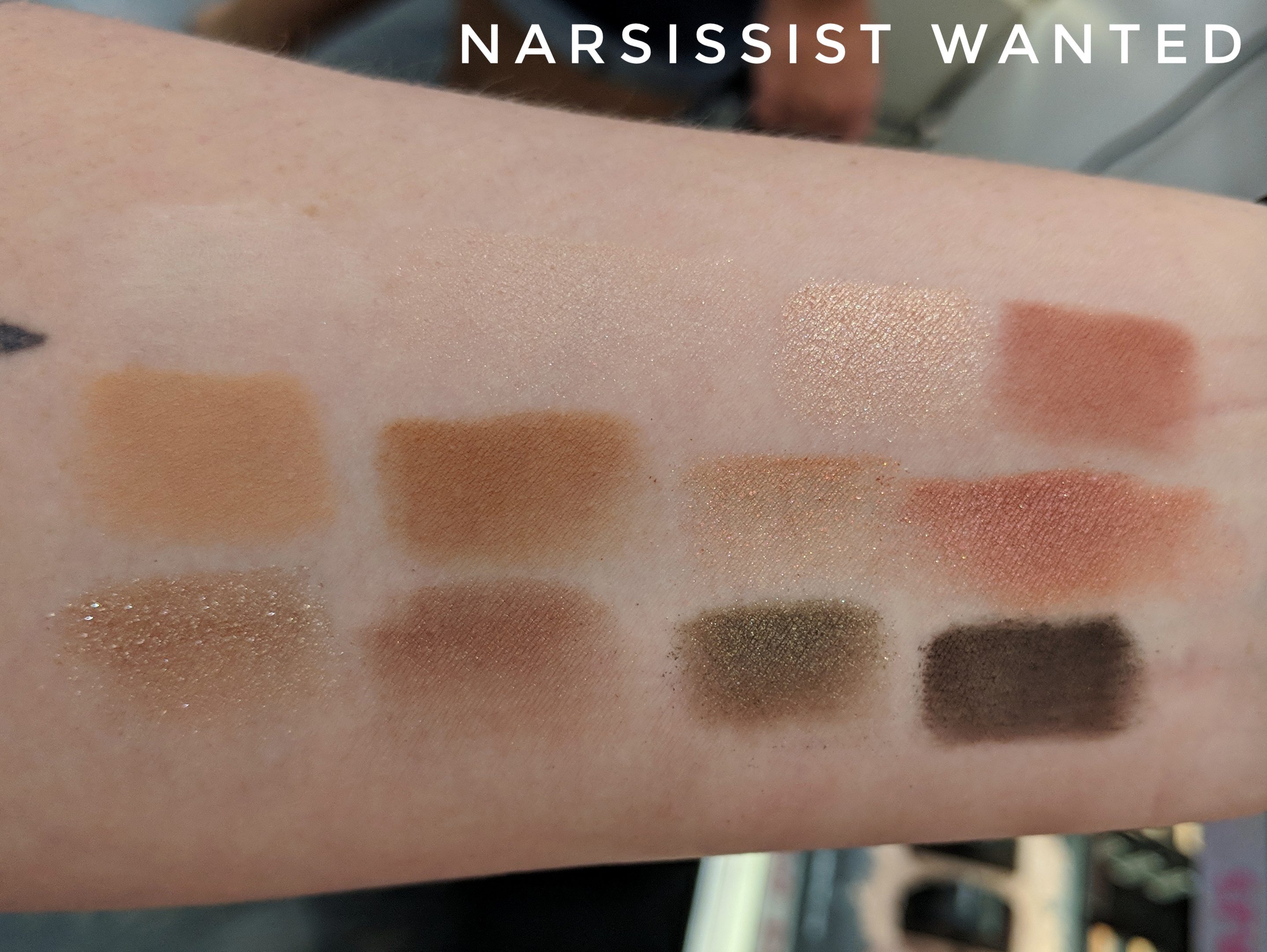 NARS NARSissist Wanted Eyeshadow Palette Swatches