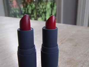 Left: Bite Beauty Tannin Right: Bite Beauty Rouge