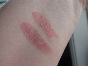 Left: Bite Beauty Musk Right: Givenchy Le Rouge Beige Plume