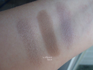 Burberry Eyeshadow Swatches - Pale Barley, Almond, Rosewood