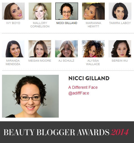 Allure Beauty Blogger Awards 2014
