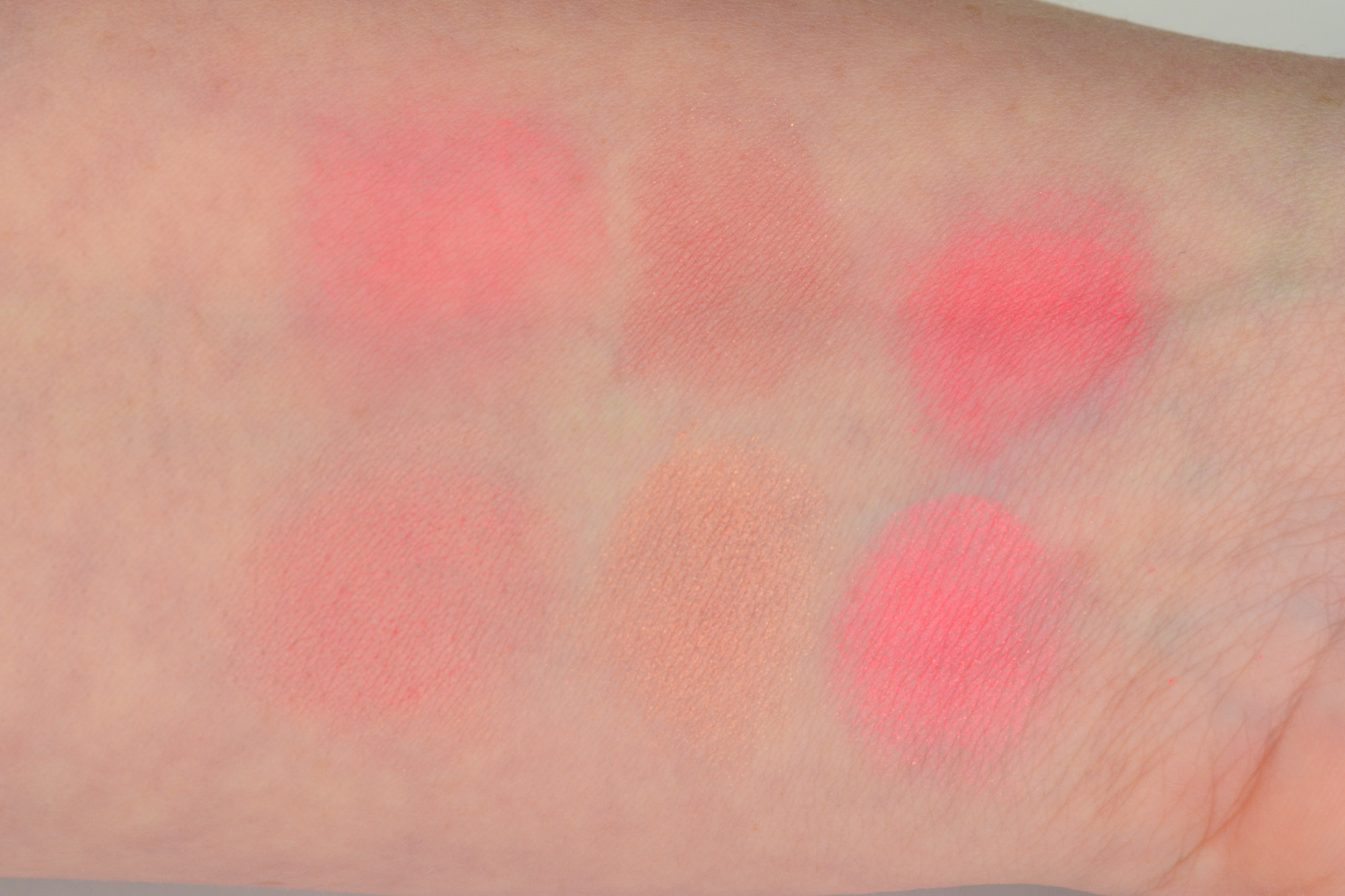 Tarte Amazonian Clay Blush in Blissful, Peaceful & Tipsy  Swatches